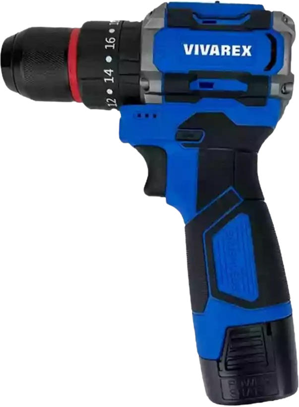 دریل شارژی ویوارکس مدل VR1610V-21BL با ۲ باتری و موتور براشلس